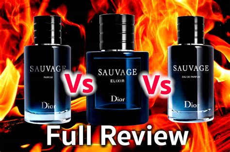 Dior sauvage elixir vs edp